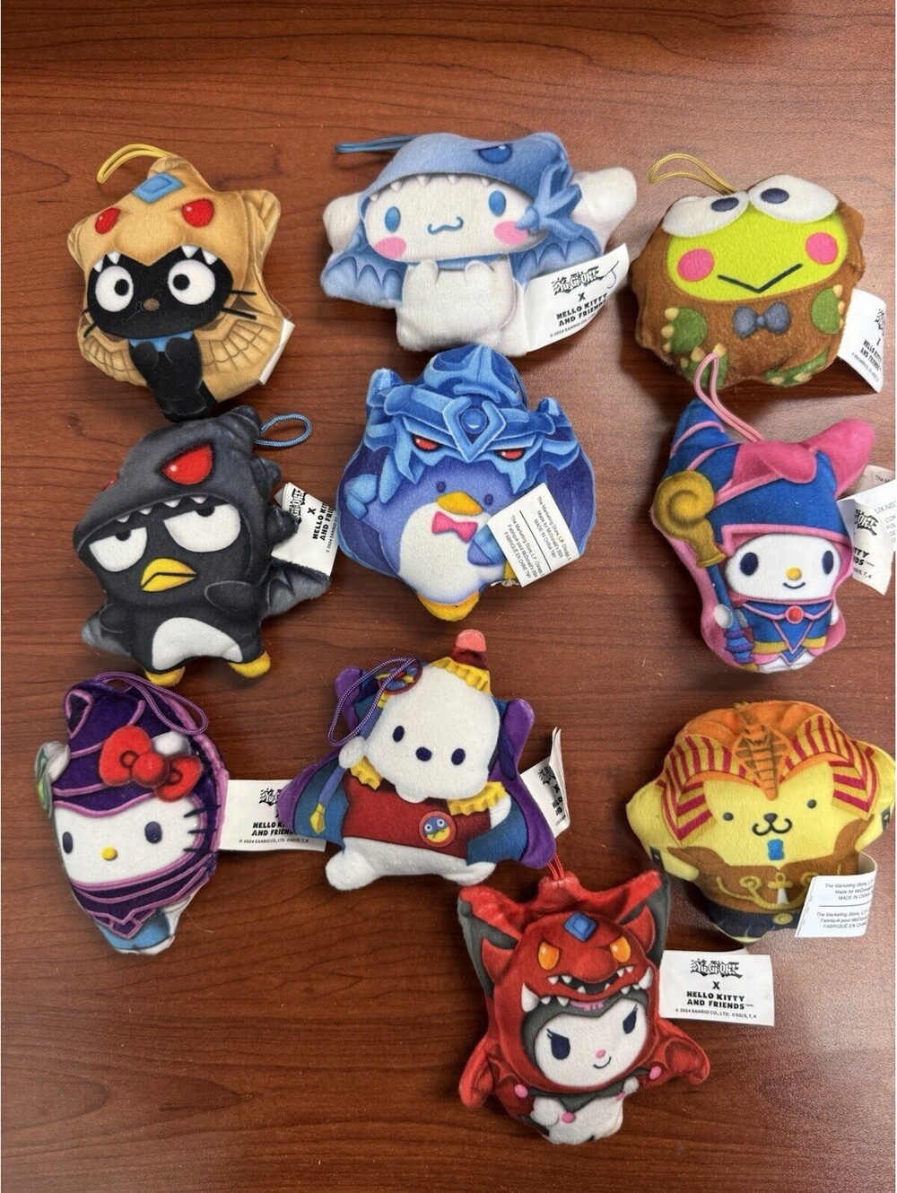 Sanrio Hello Kitty X Yu-Gi-Oh! McDonald’s Plush Toys Lot OF 10 Set